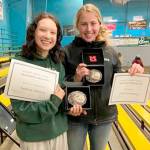 Congratulations WAHSET top winners Sydney Hutton, left, and Libby Swanberg on their District 4 High Point accomplishments including bringing home reserve champion and champion belt buckles in Versatility. (Courtesy photo)