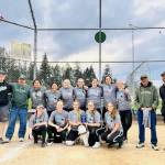 The Port Angeles Illusion Fastpitch 18U girls won the championship Sunday at the US Specialty Sports Association Space Coast Qualifier in Olympia. The girls won a paid berth to the Space Coast Cup regional Championship in Viera, Fla., in late June. From left, standing are coach Bucky Johnston, coach Warren Stevens and coach Leeah Faris, players Taylee Rome, Ava Sheahan, Macy Aumock, Jadeah Nordberg, Alyssa Vendenberg, Jill Begley, and coaches Rick Pennington and Greg Faris. From left, sitting, are Mikkhia Stevens, Cydne Moore, Mikki Green, Cheyenne Zimmer and Jocy Kazlauskas.