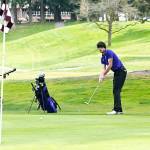 Michael Dashiell/Olympic Peninsula News Group

Sequim’s Cole Smithson fired a season-best round of 40 to help the Wolves remain unbeaten and earn an Olympic League win over North Kitsap at The Cedars at Dungeness on Thursday.