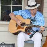 Chicago Bob Longmire, pictured playing solo at the Rothschild House last summer, will bring the Midnight Train Blues Band to Port Townsends Discovery Bay Brewing Co. for the monthly blues jam starting Sunday. (Diane Urbani de la Paz/Peninsula Daily News)