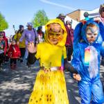 Pikachu and Sonic the Hedgehog participate in the Kids Parade during the first weekend of Sequims annual Irrigation Festival. This year marks the 127th anniversary of the festival. The Grand Parade will be conducted next Saturday. (Emily Matthiessen/Olympic Peninsula News Group)