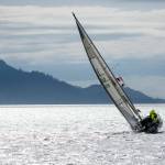 A scene from the photo archives of the Northwest Maritime Centers Race to Alaska looks deceptively serene. The 750-mile race of unmotorized watercraft from Port Townsend to Ketchikan is on again this year. (Courtesy photo by Spencer Weber)