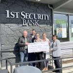 Pictured, from left to right, are Matthew Rainwater, John James, Elisa Simonsen, Erica Rudesill and Carlyne Littlejohn.