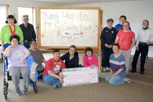 Standing, from left to right, are Andrea Reise, Harvey Reise, Beth Walker, Julie Catterson, Ruthie Brandt and Ricky Ewing.