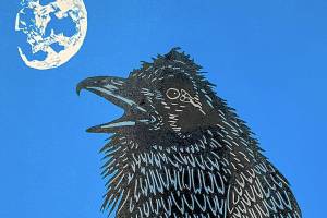 Printmaker Philip Carricos Ebony and Ivory is on view at Port Townsend Gallery.