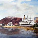 Watercolors by Sandra Smith-Poling are on display at Gallery 9.