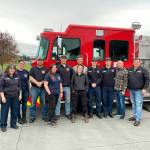 Pictured, from left to right, are Devon Beckham, Tammy Ridgway, Sandra Pawley, Tyson Svetich, Megan Fields, Andrew Lewis, K. Heidt, James Stewart, Nick Forcier, Josue Barajas, Trevor Bergen and Fire Chief Tim Manly.