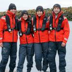 Team Mustang Survival’s Rite of Passage didn't know each other well before they began training together, so they've been working with a race coach on mental strategies and teambuilding. Their average age is less than 17-years-old. (L-R) Enzo Dougherty, Francesca Dougherty, Nadia Khalil, Sebastian Dougherty. (Photo Ra'ed Khalil)