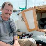 Doug Smith is a former school teacher from Talkeetna, Alaska, who built his 18-foot-long boat and named it "Dark Star" after the Grateful Dead song. He decided to enter the Race to Alaska after he lost his wife in 2019 and asked himself, "Now what do I do?" (Photo Paula Hunt)