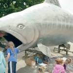 The North Olympic Salmon Coalition is bringing Fin, the giant salmon, Nature Bridge is bringing its portable stream and Smokey the Bear will make a special appearance at Forever Streamfest.