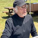 Bruce Colfax was one of many Makah who worked at the Ozette excavation that ran for 11 years starting in 1970. Colfax, an artist whose wood carvings, sculpture and prints belong in private and public collections across the country, is a former member of the Makah Cultural & Research Center board of trustees whose role it is to protect the artifacts found at the site. (Paula Hunt/Peninsula Daily News)