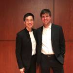 Grammy-winning violist Richard ONeill, left, and violinist James Garlick are the Clallam County-born founders of Music on the Strait, the chamber music festival returning in person to Port Angeles this summer. (Photo courtesy Music on the Strait)