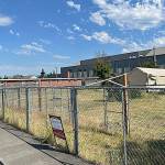 Three lots on West Spruce Street are planned to become parking for the City of Sequim. (Matthew Nash/Olympic Peninsula News Group)