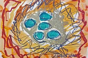 Susan Gansert Shaw work includes "Nest."