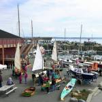 Several of the 50 registered pocket yachts were on display during the Port Townsend Pocket Yacht Palooza at the Northwest Maritime Center First Fed Waterfront Commons on Saturday. Billed as the largest exhibit of small craft in North America, the one-day show attracts small, trailerable boats from around Puget Sound. Any boat of 20 feet or less could be considered a pocket yacht. (Steve Mullensky/for Peninsula Daily News)