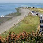 Cline Spit County Park north of Sequim, shown Saturday, will soon become larger thanks to an adjacent land acquisition by Clallam County. (Keith Thorpe/Peninsula Daily News)
