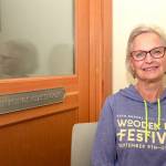 Naming a classroom after her late husband, former Northwest Maritime Center executive director Stan Cummings, is the best way to honor the memory of a man who spent his life promoting education and encouraging life-long learning says Sigrid Cummings. The couple had been married 31 years when Stan Cummings was killed in a bicycling accident in 2021. (Steve Mullensky/for Peninsula Daily News)