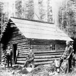 Lt to Rt:   Unidentified man, George Venerable Smith-seated, Ione Tomlinson 
North Olympic History Center