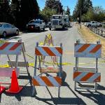 Matthew Nash/Olympic Peninsula News Group

Access from River Road to West Silberhorn Road was closed for several hours Monday after a cyclist died after being struck by a garbage truck.