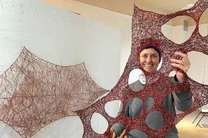 Margie McDonald displays some of her work. She will be among artists featured during Soundcheck.