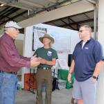 Photo by Karen Griffiths

 

Cutline: BCH Buckhorn Range member, and Jefferson County Assessor Jeff Chapman, left, with fellow member Bob Hoyle and State Representative Mike Chapman discuss some of the problems and possible solutions to keeping dedicated multi-use trails open to horses, along with preserving the ruralness of Miller Peninsula State Park for “our kids and future generations,” emphasized M. Chapman.