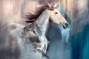 "Spirited" is among the work by Susan Martin Spar at Gallery 9.