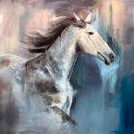 Spirited is among the work by Susan Martin Spar at Gallery 9.