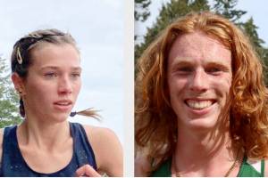 Aliyah Yearian, East Jefferson cross country, and Jack Gladfelter, Port Angeles cross country