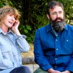 Filmmakers Jerusha and Jared Hess are interviewed during the 23rd annual Port Townsend Film Festival. (Steve Mullensky/for Peninsula Daily News)