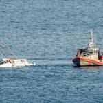 The U.S. Coast Guard and East Jefferson Fire and Rescue assisted a fishing trawler that began taking on water shortly after 3:30 p.m. Thursday in Port Townsend Bay. No more information was available Thursday afternoon. (Steve Mullensky/for Peninsula Daily News)