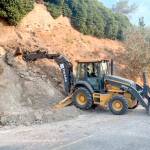 City of Port Townsend
Port Townsend city crews remove landslide debris from Washington Streeton Friday morning.