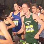 Port Angeles Jack Gladfelter (3482) competes in the mens elite division of the Nike Hole-in-the-Wall cross country meet in Arlington this weekend. Gladfelter finished sixth in his race and for the second straight week set a Port Angeles High School record. (Photo courtesy of Joe Gladfelter)