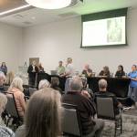 Photo by Karen Griffiths

 

 

Cutline: A crowded room greeted  Washington State Park’s Miller Peninsula planners when they hosted an Open House Tuesday in an event room at the 7-Cedars Hotel.  Local residence were there to voice their concerns and opposition to the State’s plan to turn the well-used multi-use community park set in its natural surroundings into a recreational tourist attraction with 127 camp sites — some large enough for big Recreational Vehicles — and  even a lodge style hotel.