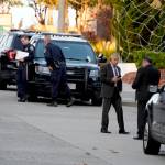 Police investigators work outside the home of Paul Pelosi, the husband of House Speaker Nancy Pelosi, in San Francisco, Friday. Paul Pelosi, was attacked and severely beaten by an assailant with a hammer who broke into their San Francisco home early Friday, according to people familiar with the investigation. (AP Photo/Eric Risberg)