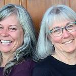 Artists exhibiting their work are, from left, Julie Senf and Jolene Sanborn.