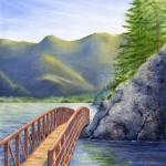 Devils Punchbowl by Julie Senf is on view at the Blue Whole Gallery.