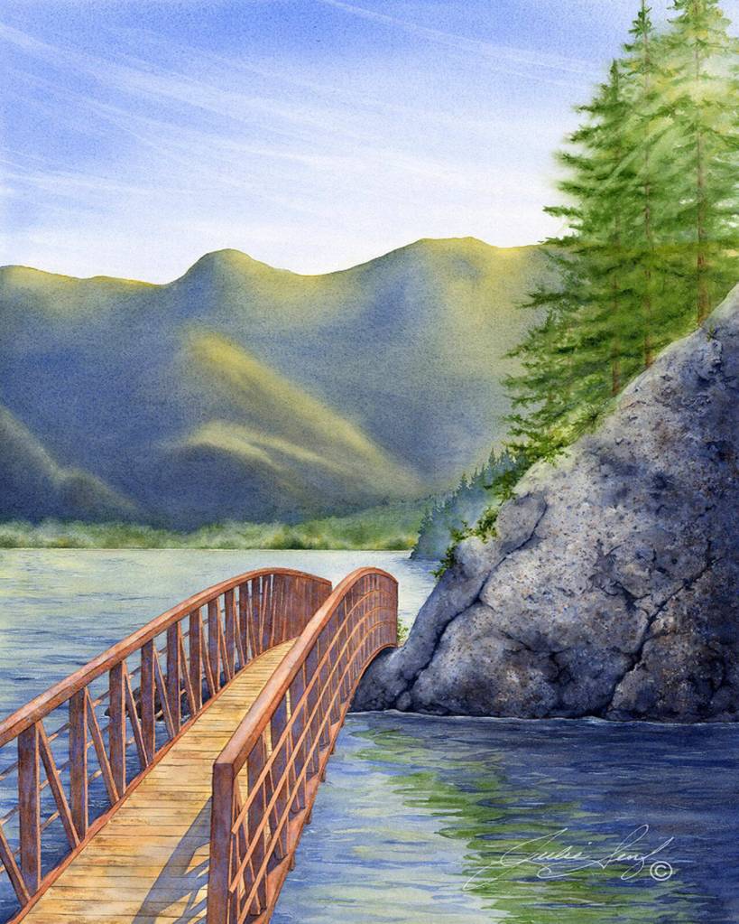 Devils Punchbowl by Julie Senf is on view at the Blue Whole Gallery.