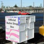 Sequim Gazette photo by Matthew Nash/ Sequim Police Department deputy chief Mike Hill reports that a nonpartisan group of ballot box observers at 651 W. Washington St. have not broken any laws and have obeyed state law despite some residents' calls of concern about alleged harassment. “Harassment isn’t passive … and just sitting in a public place,” he said.