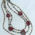 This necklace is a sample of the work by the Port Ludlow Art Leagues jeweler of the month Beth Olson.