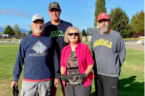 Courtesy photo
The newly elected officers of the Sequim Grey Wolves Softball Club. From left, Treasurer Joel Hecht, President John White, Secretary Annette Hanson and Vice President Lauren Scrafford.