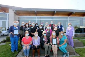 Olympic Medical Center’s ICU/telemetry and respiratory therapy teams were presented with DAISY awards.