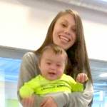 The late Kimberly Bender and her son, Matthew, shown in a 2018 family photo.