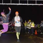 Runners cross the finish line in the December 2021 Jamestown SKlallam 5K/10K held in Blyn. (Photo courtesy of Run the Peninsula)