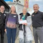 Pictured, from left to right, are Don Droz, Marca Davies, Astrid Raffinpeyloz and Mike Mudd. 
--