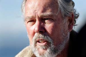 Ken Balcomb, senior scientist at the Center for Whale Research (CWR), talks about the declining population of endangered orcas that frequent Washington state waters during a news conference on Oct. 28, 2016, in Seattle. Balcomb, a pioneering whale researcher who devoted the past five decades to studying the Pacific Northwests charismatic and endangered orcas, died Thursday, Dec. 15, 2022, according to the organization he founded. He was 82. (Elaine Thompson/The Associated Press)