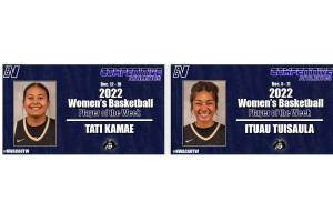 Tati Kamae, left, and Ituau Tuisaula.