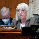FILE - Sen. Patty Murray, D-Wash., speaks during the House Committee on Appropriations subcommittee on Labor, Health and Human Services, Education, and Related Agencies hearing.  (AP Photo/Mariam Zuhaib, File)