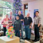 Pictured, from left to right, are Shawn Gould, Mike Loucks, Debbie Peterson, Tom Hartig, Richard Suskind and Amala Kuster.