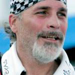FILE - Robbie Knievel appears after his motorcycle jump before the start of the IRL Firestone 550 auto race at the Texas Motor Speedway in Fort Worth, Texas on June 5, 2010. Knievel, an American stunt performer, died early Friday at a hospice in Reno, Nev., with his daughters at his side, his brother Kelly Knievel said. He was 60. (AP Photo/Randy Holt, File)