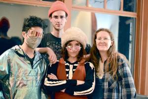 Abakis  from left, drummer Tomoki Sage, pianist Peter Freeman, singer-guitarist Aba Kiser and bassist Maggie Jo Chambers  will play the 1990s-themed Winter Benefit this Saturday night in Port Angeles. The event celebrates the 30th anniversary of the Juan de Fuca Foundation for the Arts. (Diane Urbani de la Paz/Peninsula Daily News)